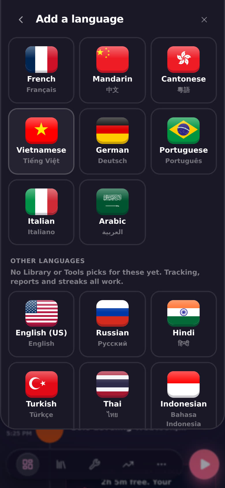 Add a language
