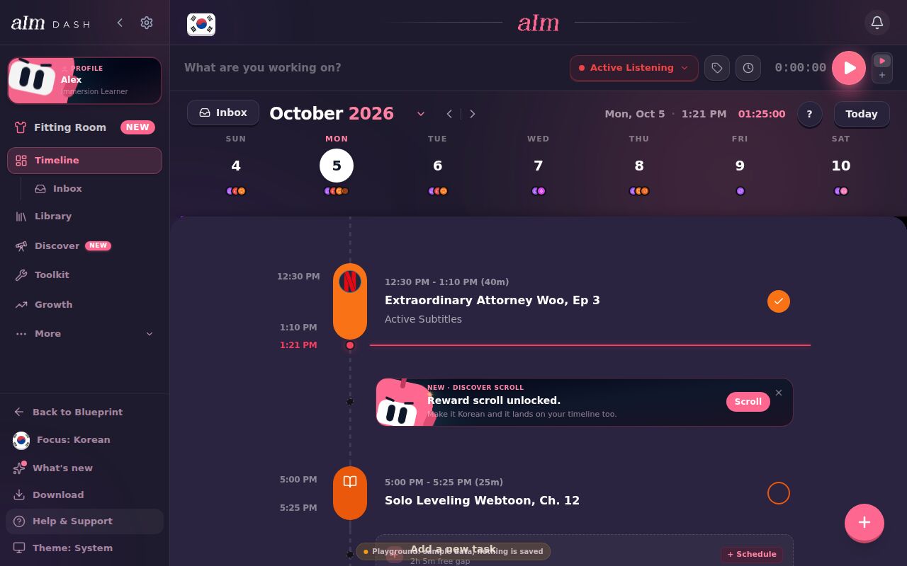 The Toolkit in the sidebar