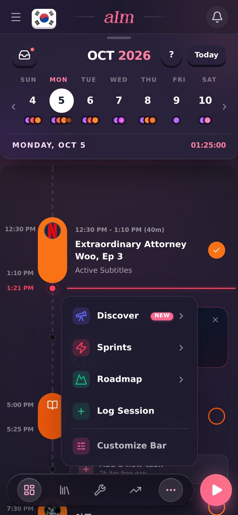 The ⋯ menu