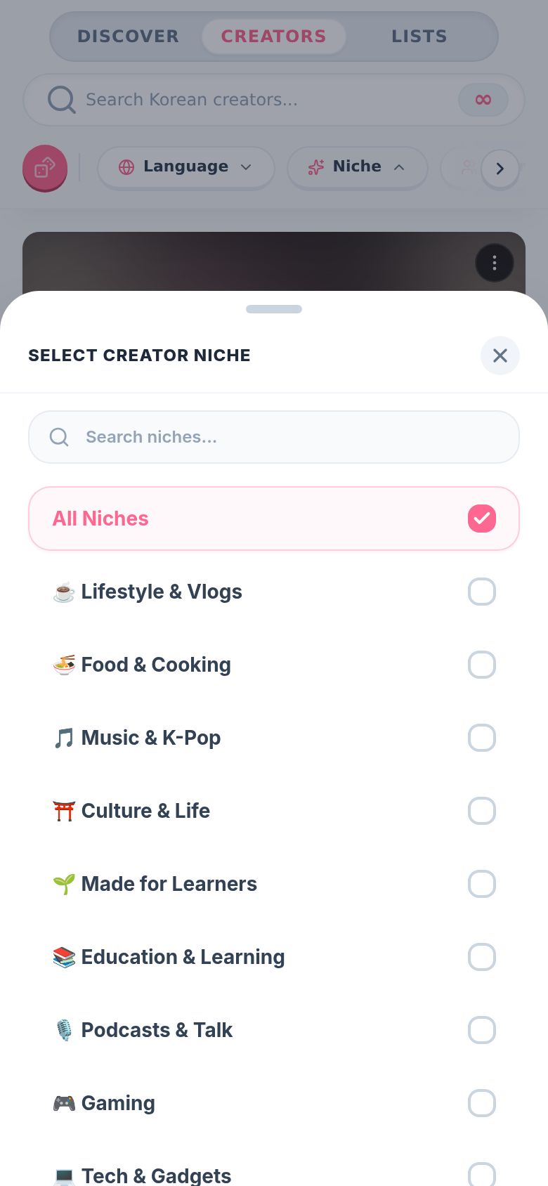 Pick a niche