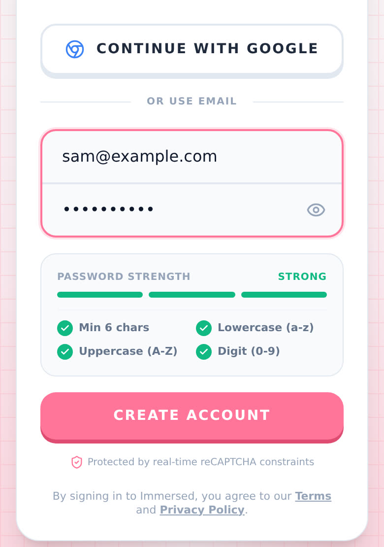The password checks