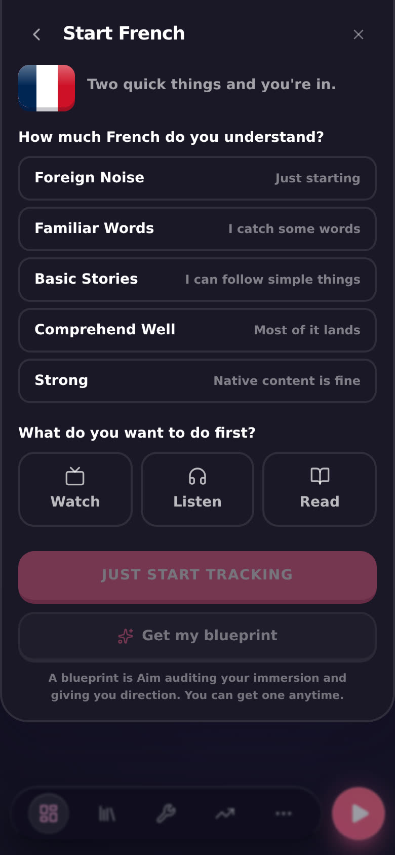 Start French: two quick things