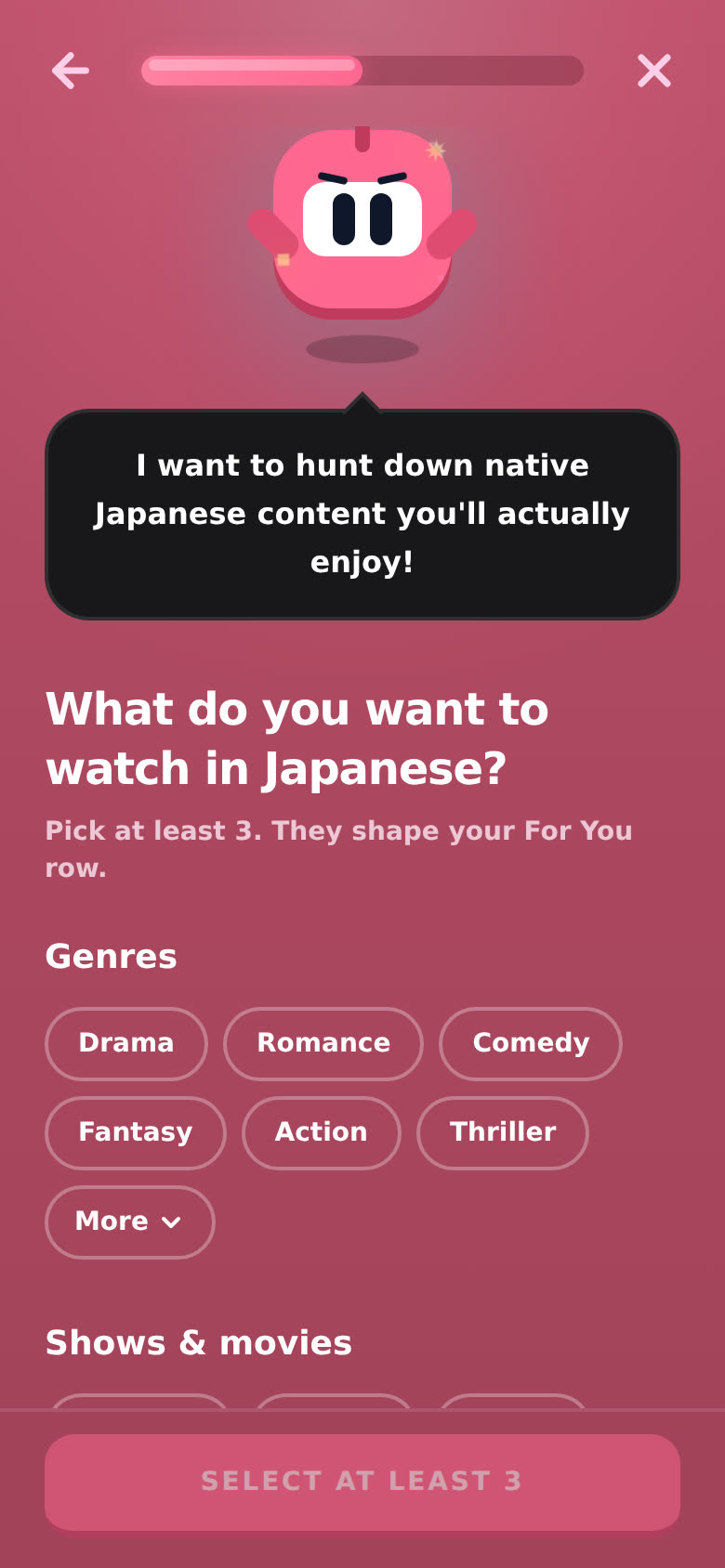 What do you want to watch?