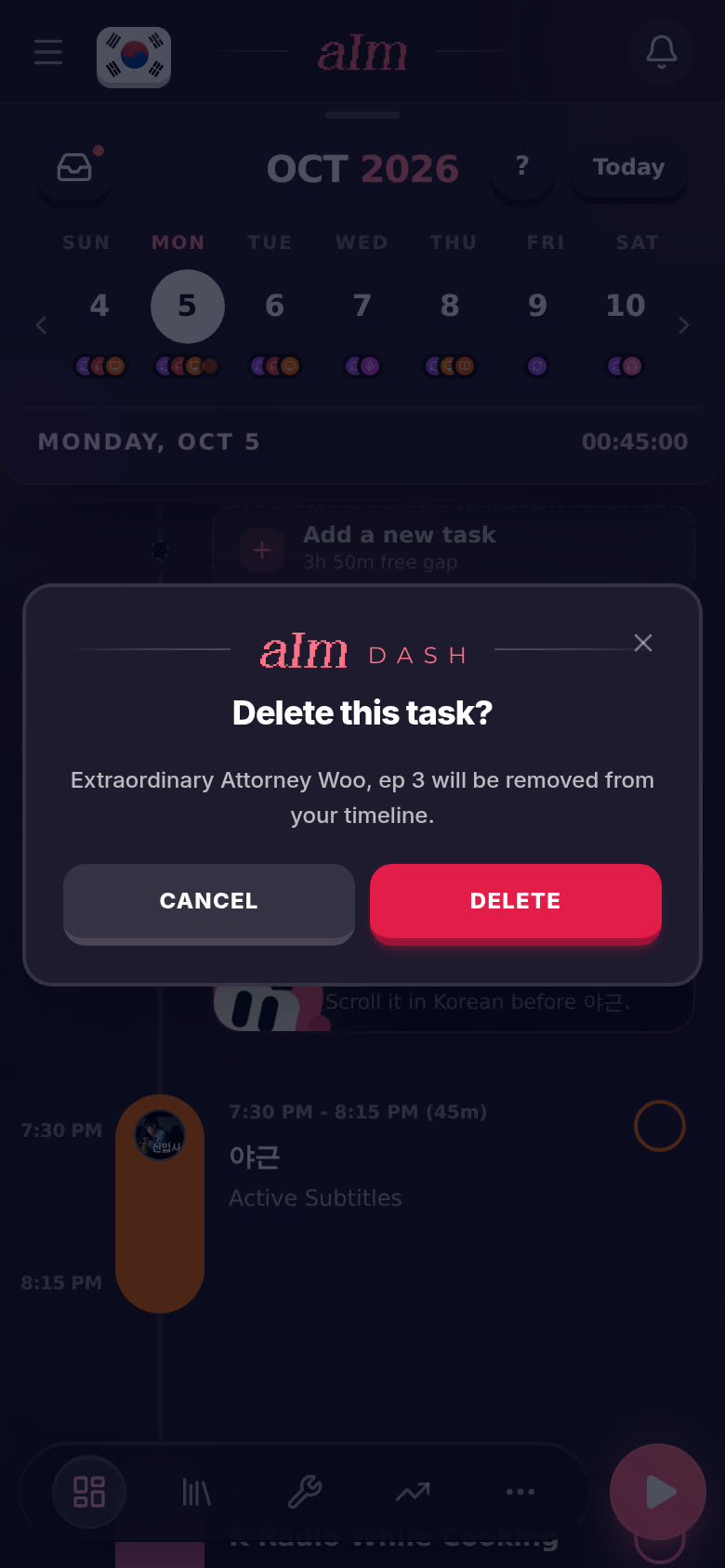 Delete this task?
