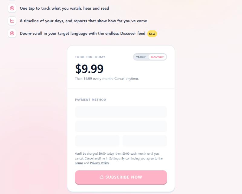 Monthly: $9.99 today