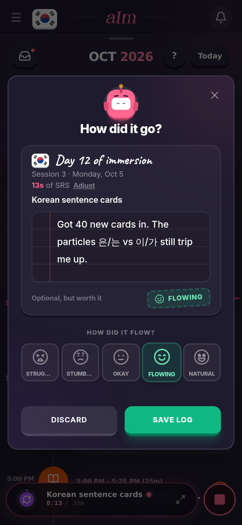 A note and a rating