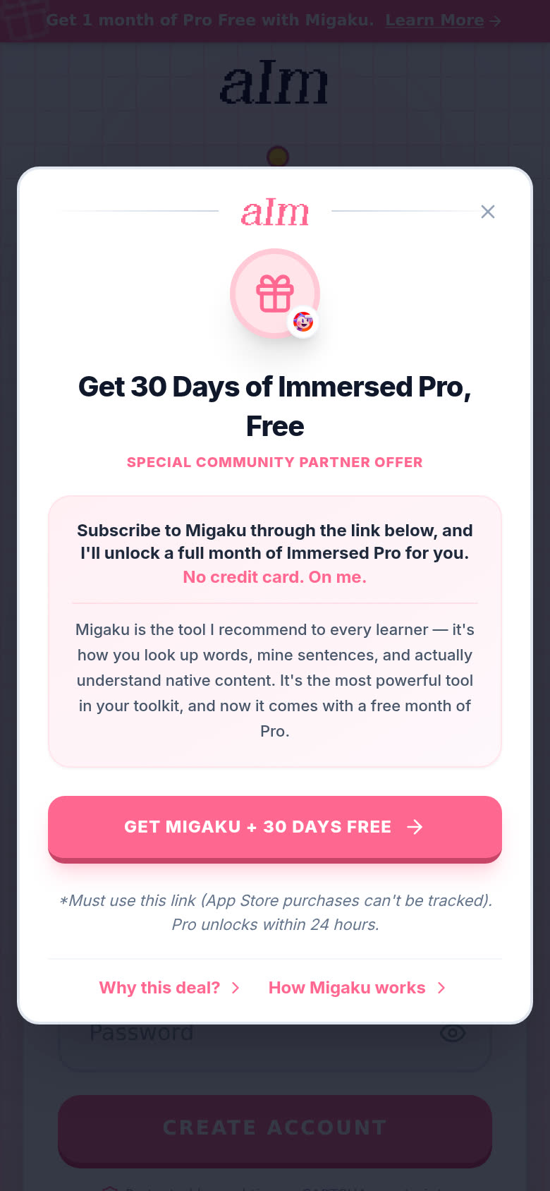 Get 30 Days of Immersed Pro, Free