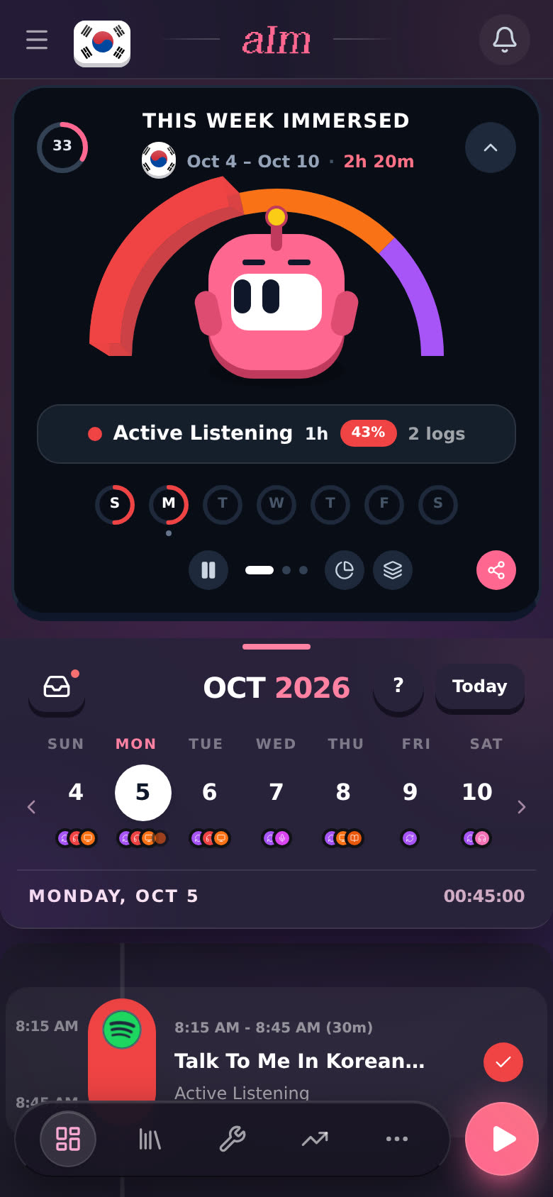This week immersed