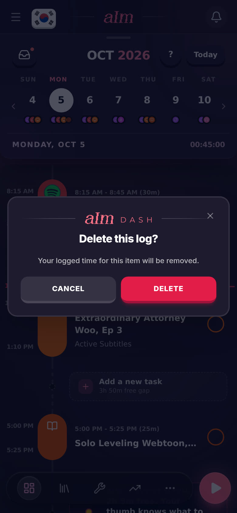Delete this log?