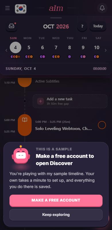 Tapping the card in the sample app