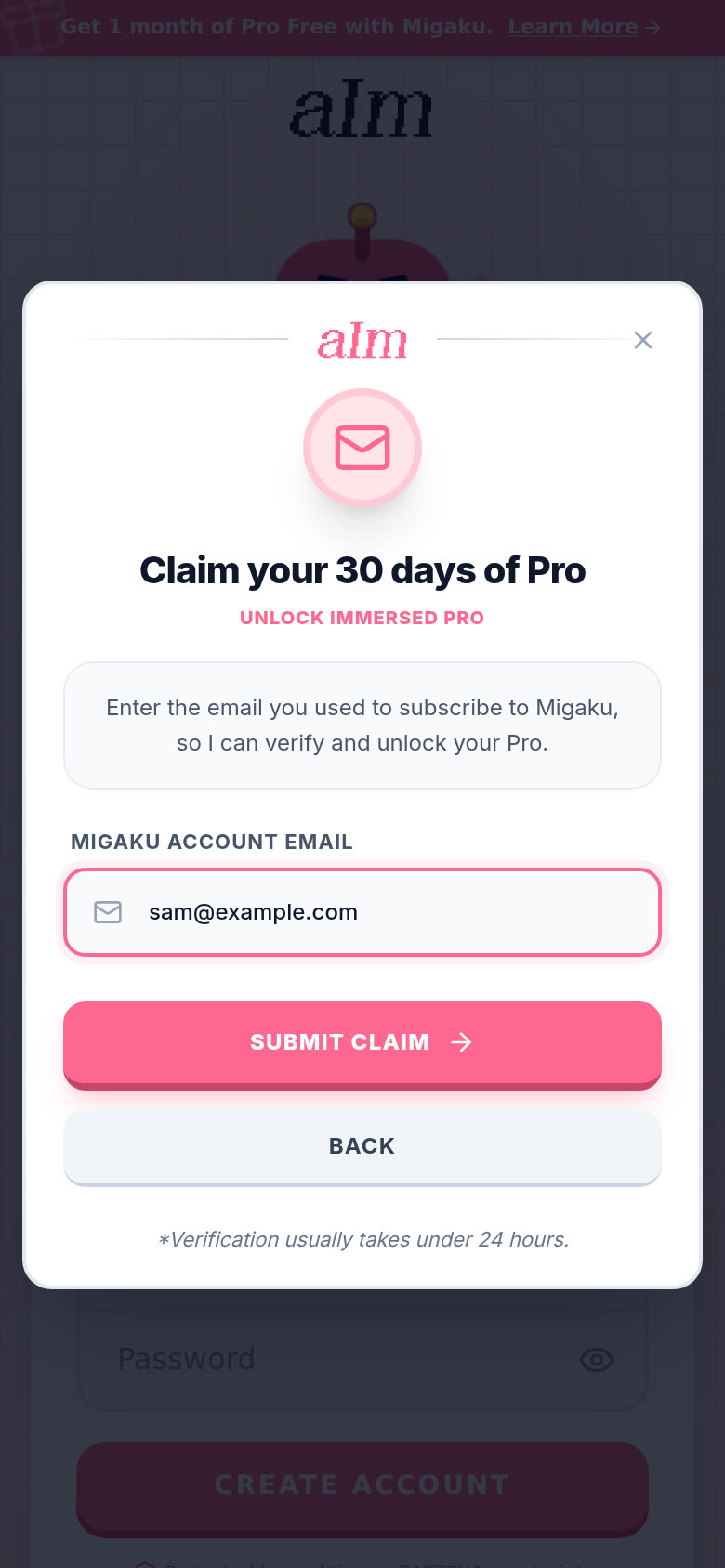 Claim your 30 days of Pro