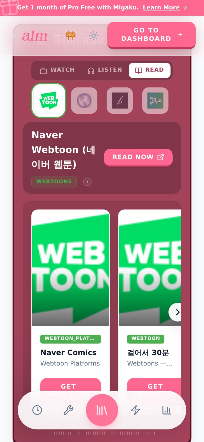 The Read tab