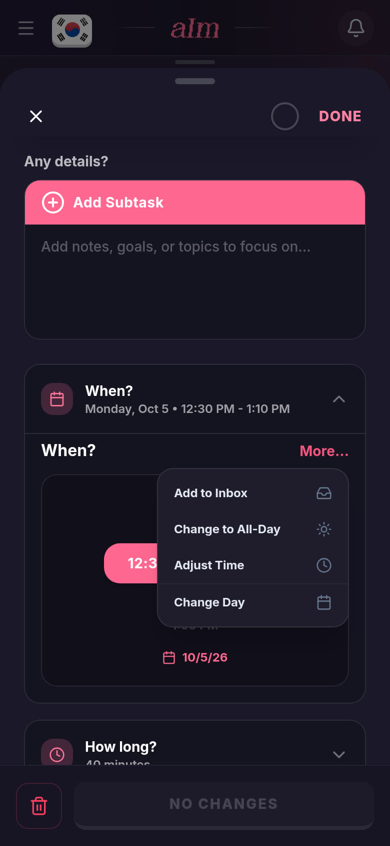 When? and More...