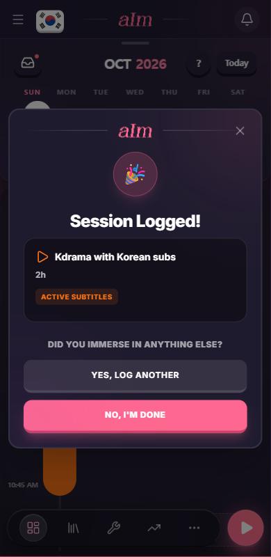 Session logged