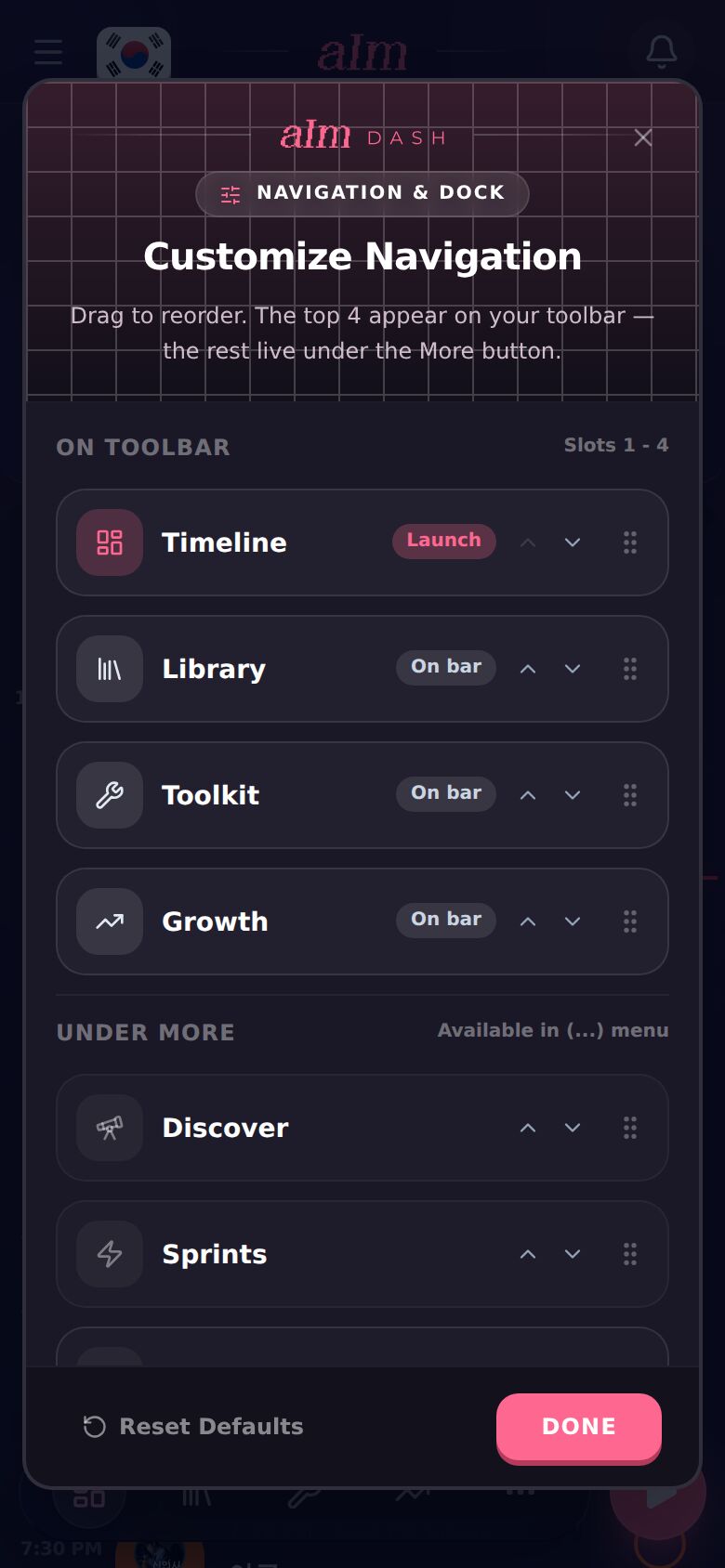 Customize Navigation