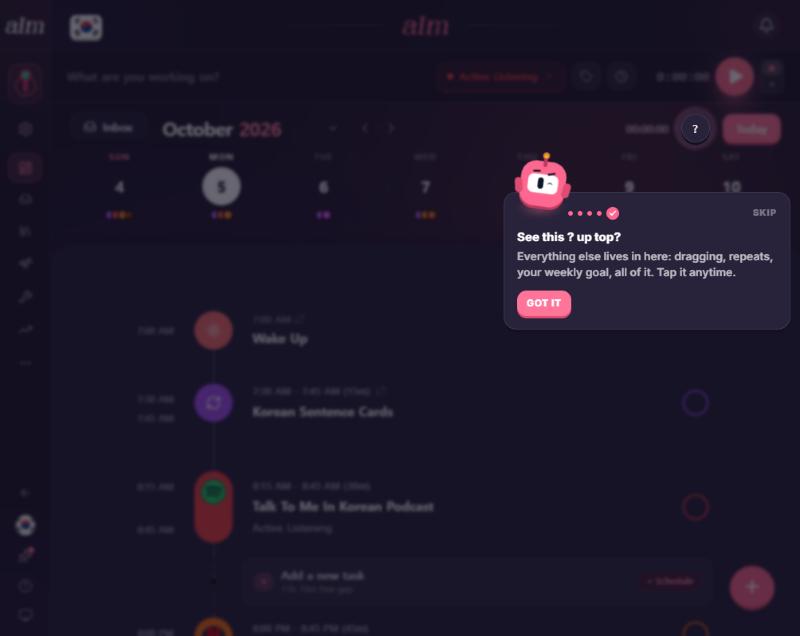 The same step on desktop