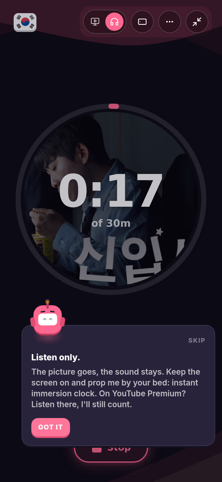 The tip for listen only