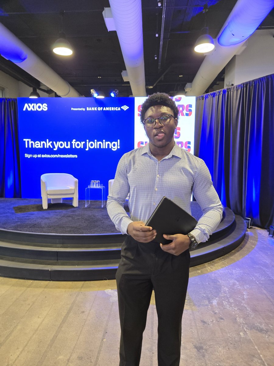 Ademola at an Axios event in Washington, D.C.