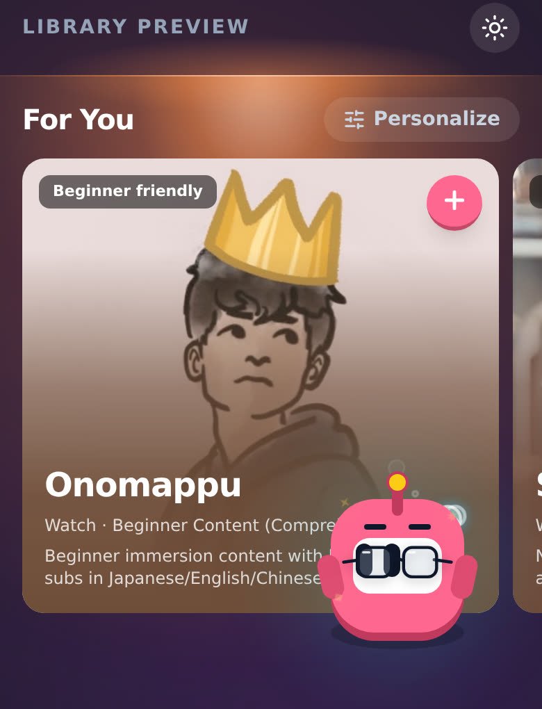 The Immersion Library's For You picks: beginner-friendly creators in your language